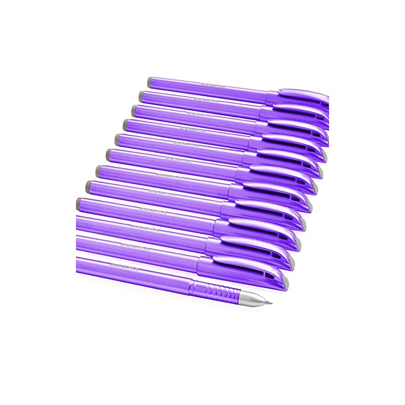 Zebra ZGE Gel Ink Stick Pens - Metallic Barrel -