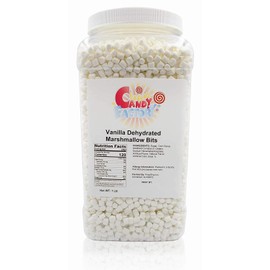 Sarah's Candy Factory Vanilla Mini Dehydrated Marshmallows in Jar, 1 Lb