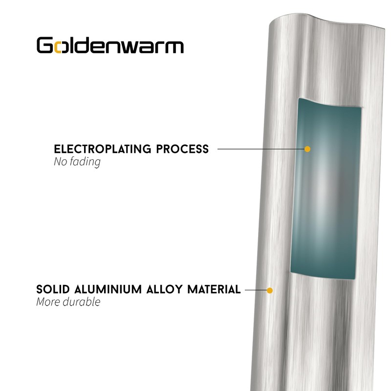 goldenwarm 5 Pack Adjustable Cabinet Handle,Drawer Pulls 1-3/8" to 4"