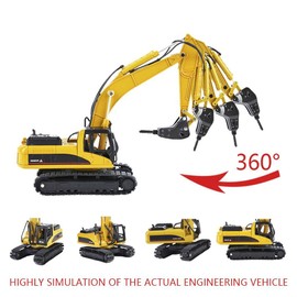 Dilwe RC excavator, 1 50 alloy excavator, model building, car, vehicle, remote control excavator