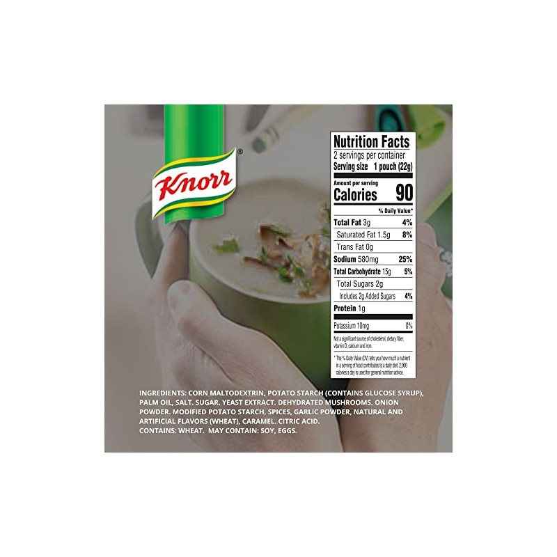 Knorr Mushroom Soup Mix 1.52oz (3x2 Packs for 6 Pouches