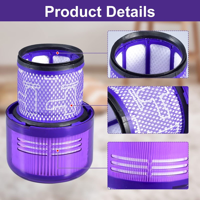 3 Pack Filter Replacement for Dyson Cyclone V11 Absolute Motorhead