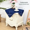 Small Square Tablecloth 2 Pack 24 x 24 Inch Washable