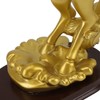 Horse Statue Gold Synthesized Resin Unique Horse Art Figurine for