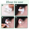 80 Pcs Disposable Waterproof Ear Patches, Soft Cotton Baby Shower
