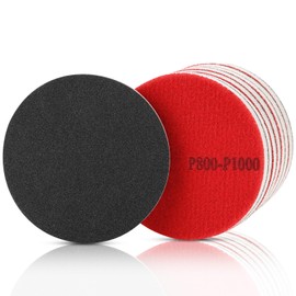 TXXATX 800 Körnung Schleifschwamm 8 Stück Schleifschwamm Holz Rund Schleifpad Weiches Schleifpads Wiederverwendbare Schleifschwämme Flexibles Lack Schleifpapier für Trockenbau Metall Modellbau