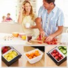 MUKEEN Ice Cooled Condiment Serving Container-6 Compartment Chilled Garnish Tray