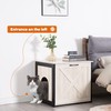 DWANTON Cat Litter Box Furniture Hidden, Cat Litter Box Enclosure,