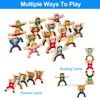 moopok Wooden Stacking Toys,16Pcs Circus Hercules Acrobatic Troupe Interlock Toy,Balancing