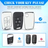 QBUC for Volkswagen Key Fob Cover,5 Buttons Soft TPU Protection