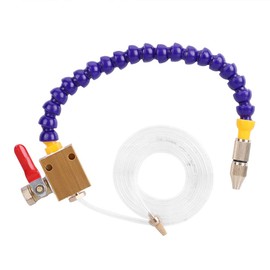 Kadimendium 40x10x6 Nozzle, Flexible Air Coolant Pipe with Valve Mist Lubrication, Mist Lubrication Coolant System for Metal CNC Lathes, Milling, Grinding, Drilling