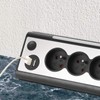 Electraline, Multi-Socket, 3-Way Power Strip with 2 USB Ports