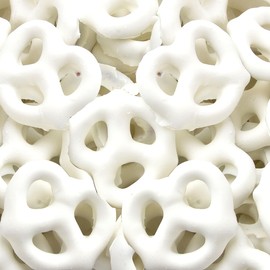 Greek Yogurt Covered Pretzels - 1 Pound – Sweet & Salty Snack – Crunchy Pretzels with Smooth, Creamy Coating – Perfect for Parties, Gift Baskets, & Everyday Treats - Approx. 78 Pieces