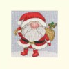 Bothy Threads Counted Cross Stitch Christmas Card Kit - Jolly