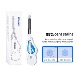 NovaGrowth Fiber Optic Cleaner for MTP/MPO Connector, Optical Connector Cleaner Over 500 Cleans,Fiber Endface Cleans & Optical Connector Cleans(White)