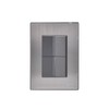 iGoto INOX2010 2 apagadores sencillos con de 1.5 módulos, Acero