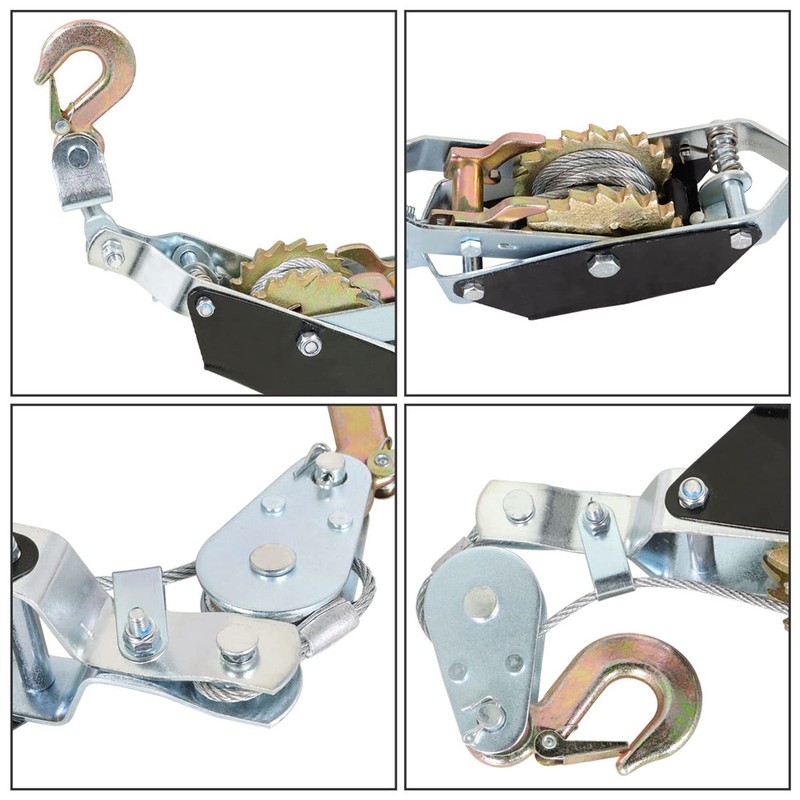 Portable 2 Ton Dual Gear Heavy Duty Power Puller with