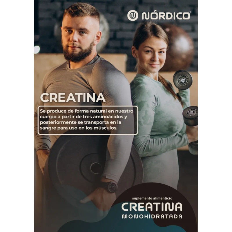 Nórdico® - Creatina Monohidratada, Alta Pureza, 450 Gramos.