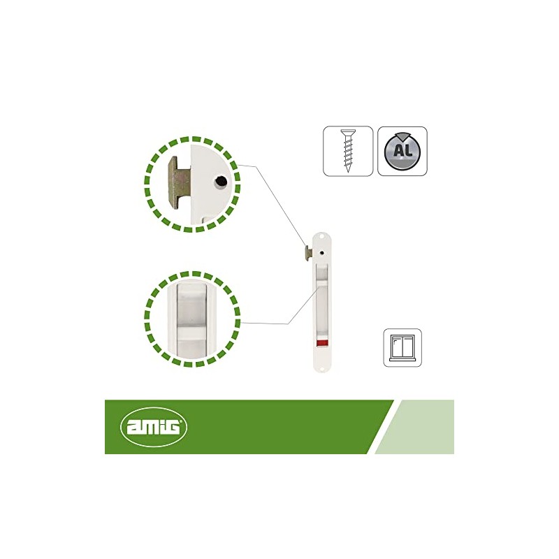 Amig - Mortice Lock for Sliding Windows | Dimensions: 174