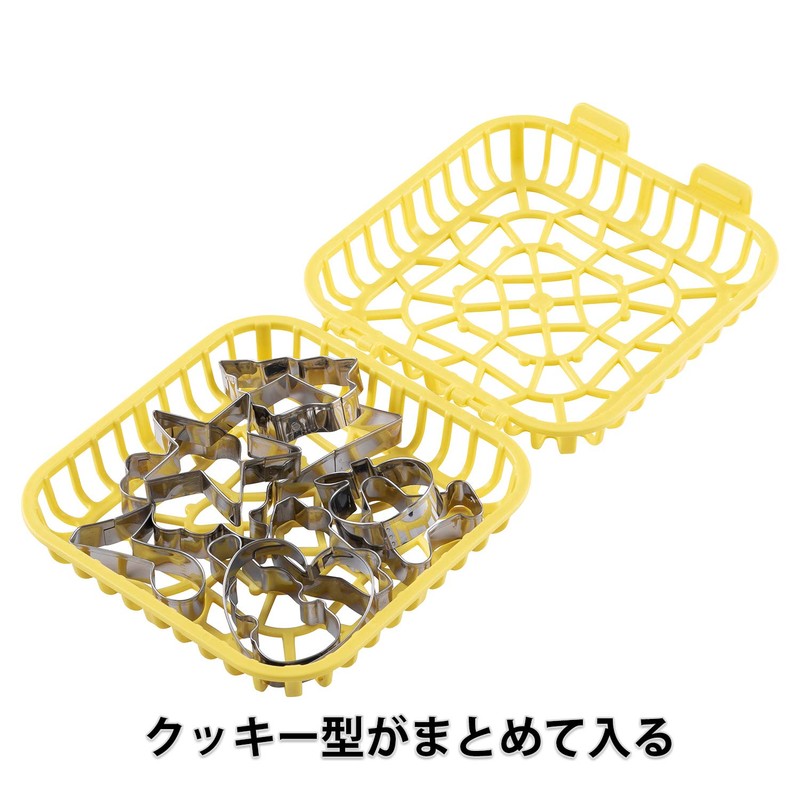 Kai KAI DL7212 Cookie Cutter, Dishwasher Case Set, Star, Heart,