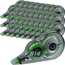 Yexiya 24 Pieces Correction Tapes Original Correction Wide Eraser Applicator Easy to Use Applicator Translucent Tapes Shows for Office Note Journal Scrapbooking, 0.2 Inch x 39.4 Feet