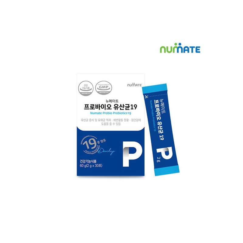 Newmate Probiotic 19 Types, 30 Packets, 1 Box / 뉴메이트