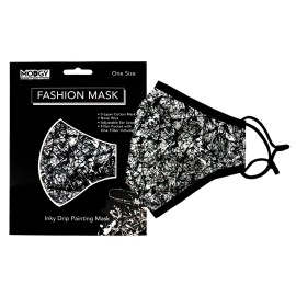 Modgy INKY DRIP PAINTING 3-layer Cloth Art Fashion Face Mask