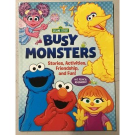 Sesame Street - Busy Monsters Book - Stories, Activities, Friendship and Fun NEW