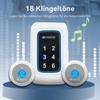 Retekess TH109N Caregiver Pager,Wireless Call Bell for Elderly,850ft Communication Range，120dBAdiustable