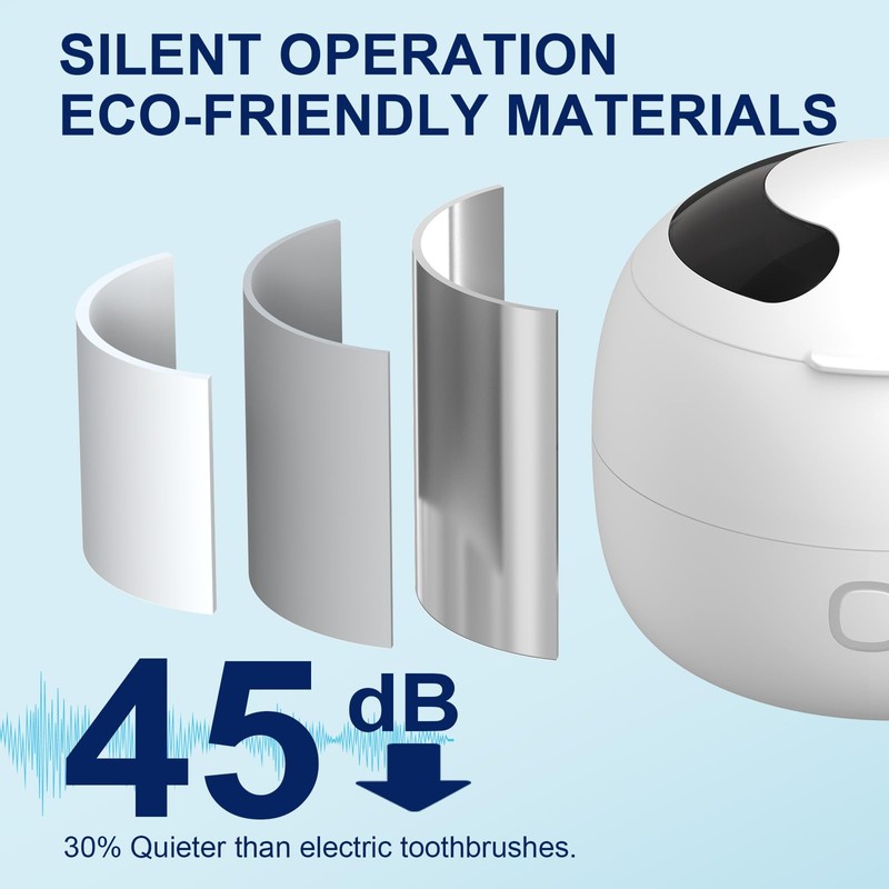 Upgraded Ultrasonic Retainer Cleaner, 45kHz Retainer Cleaner Machine for Denture