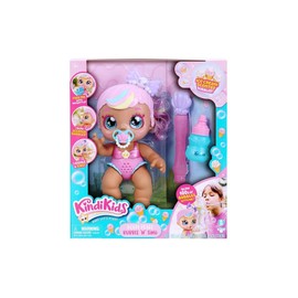 Kindi Kids Electronic 6.5" Doll and 2 Accessories - Poppi Pearl Bubble 'N' Sing