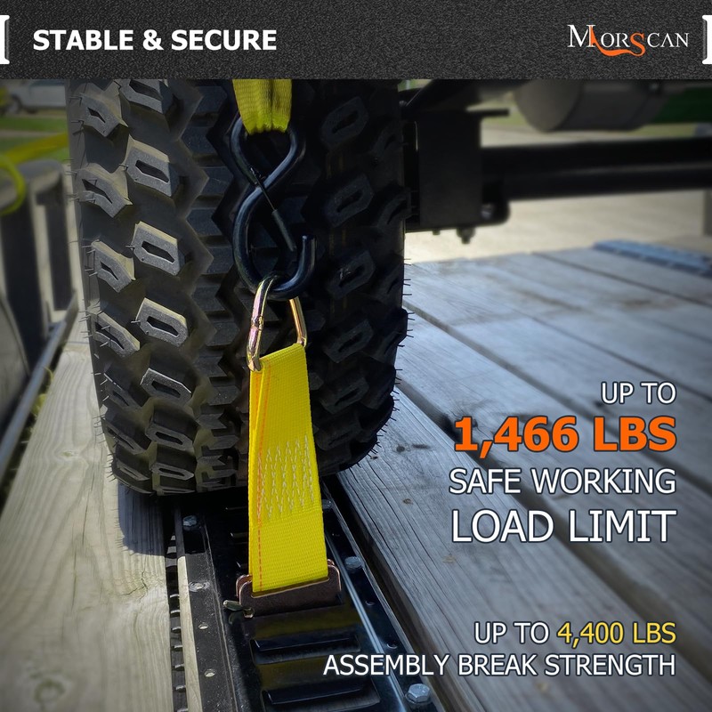 MorScan 20 Pack E-Track 2" x 6" Rope Tie-Offs, E