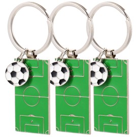 Operitacx 3pcs Key Chain Athlete Keychain Soccer Party Favors Backpack Soccer Pendant Sports Team Keychains Softball Keychains Metal Trim Football Key Pendant Zinc Alloy Portable Accessories