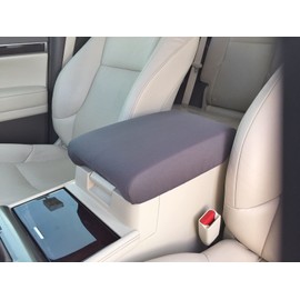 Car Console Covers Plus Made in USA Designed for Lexus GX460 2010-2024 Neoprene Auto Armrest Center Console Cover Protector Gray
