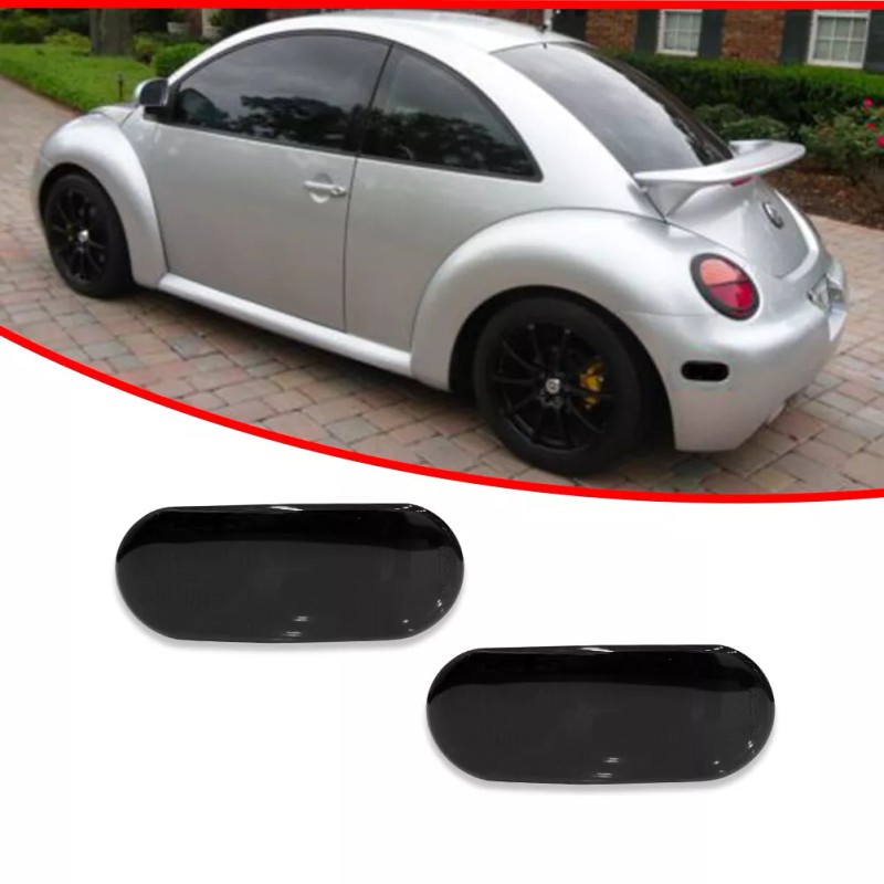 GTINTHEBOX 2PCS Smoked Lens Rear Bumper Side Marker Light Housings