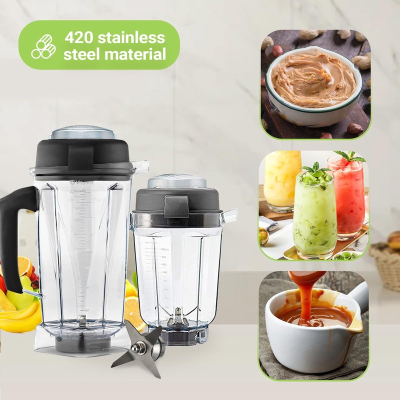 Titanium Coating Blade Replacement for Vitamix 5200 6300 500 Tall