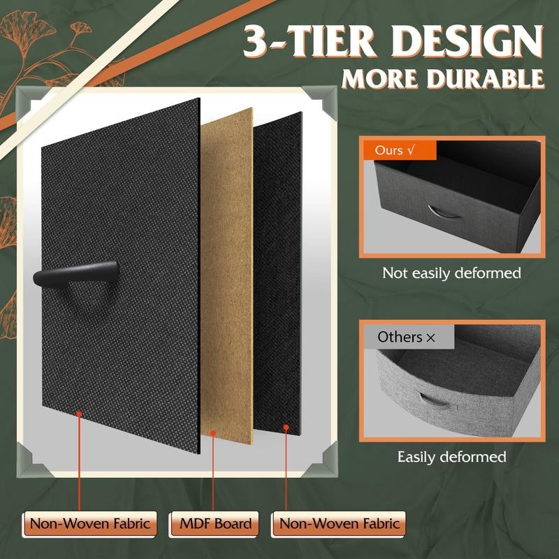 Fabric Storage Tower with 9 Drawers, Bedroom Drawer Dresser Organizer,