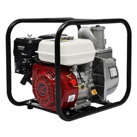 LIAPDG 4-Stroke Gasoline Engine Water Pump, 210CC 7.5Hp Gasoline Powered Water Transfer Pump Trash Pump Portable Fire Pump 1000l/264 Gal/Min Flow Rate 2118.88ft³/H Suction Height of 22.97Ft