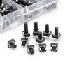 QTEATAK 200 Pcs 10 Value 4 Pins 6 x 6mm