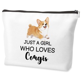 Corgi Gifts For Corgi Lovers Dog Mom Gifts For Women Corgis Pet Lovers Teen Women Bff Birthday Makeup Bag Travel Toiletry Bag Just A Womens Who Loves Corgis Christmas Presents