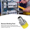 100Pcs 4mm Banana Plug Socket Binding Post Wire Connector Terminal