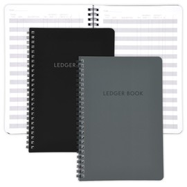 Set of 2 Easy to Use Accounting Ledger Books - Expense Tracker Notebook for Your Small Business - The Perfect Personal Finance Checkbook, Income and Expense Log Book