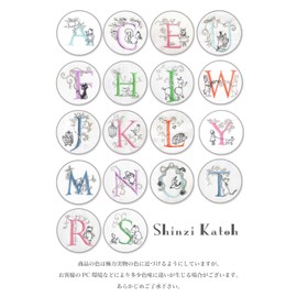 Shinjikatou Initial Gokochi Towel Handkerchief Initial Handkerchief (Y)
