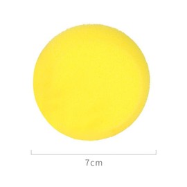 4Pcs Yellow Round Painting Sponges Synthetic Artist Sponges Watercolors Sponges for Watercolor, Ceramics, Clay,Painting, Art & Craft DIY(3 Inches)
