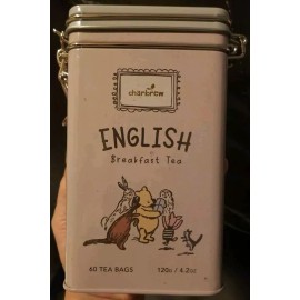 CHARBREW Winnie The Pooh ENGLISH Breakfast Tea Bags 60 in Tin