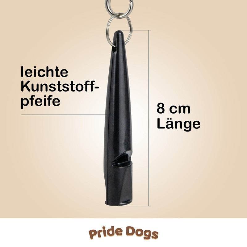 PrideDogs Dog Whistle with Whistle Strap - Perfect for Dog