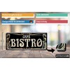 schilderkreis24 - "Café Bistro" - Tin Sign 28 x 12