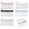 5PCS Money Pouch with Zipper,Clear Money Bag with Zipper, Bank