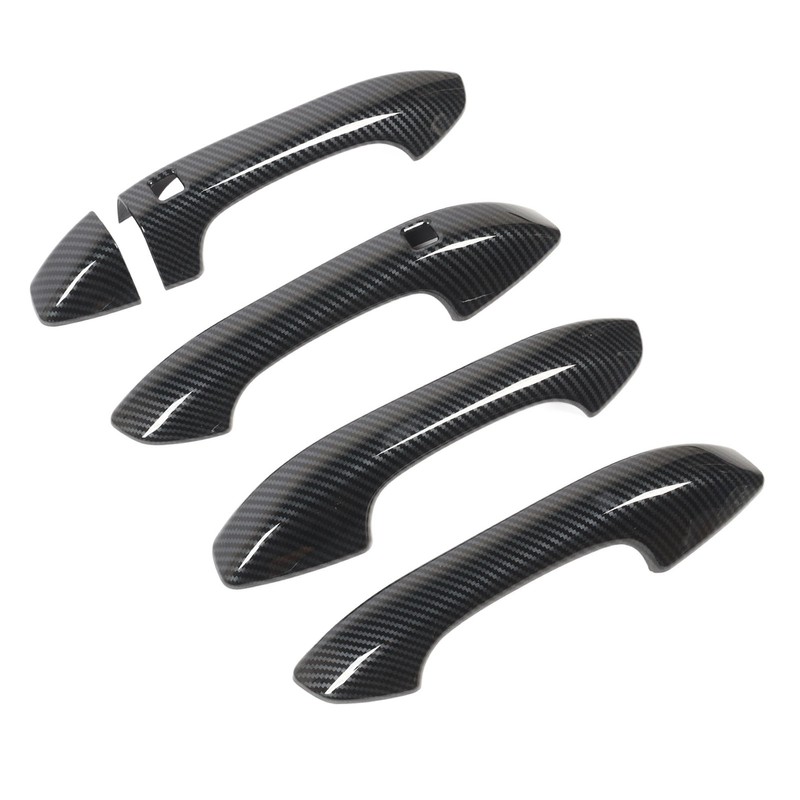 Exterior Door Handle Cover Carbon Fiber Pattern Outside Door Handle