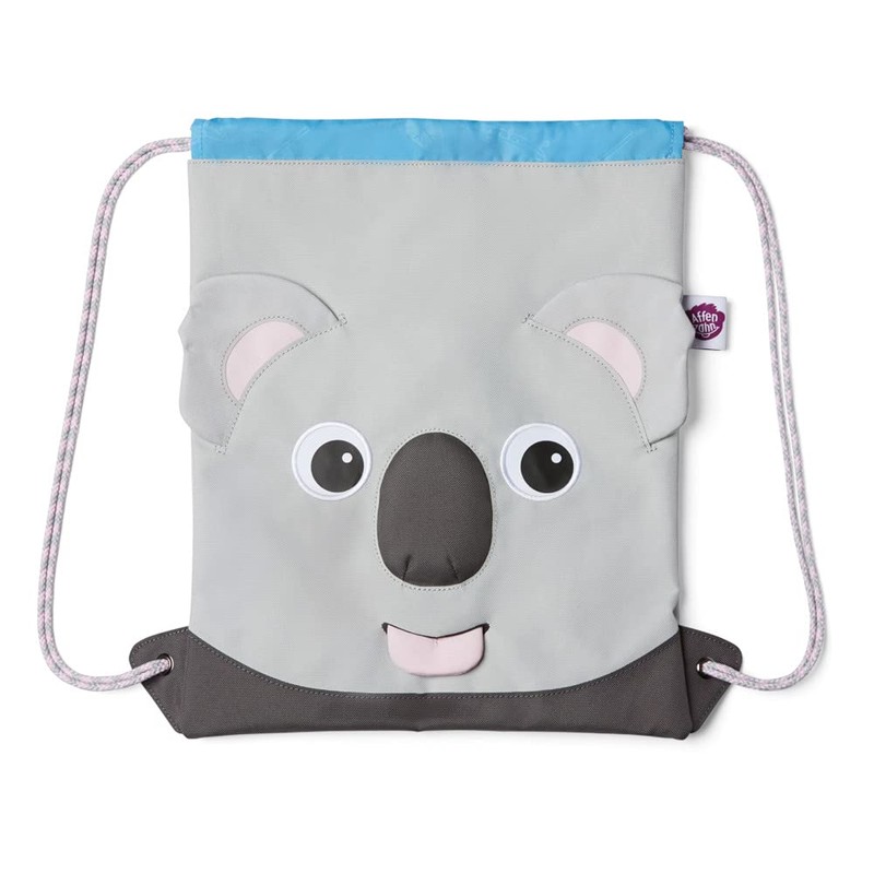 Affenzahn Unisex – Children's Koala Children's Sports Bag, Grey, 28.5